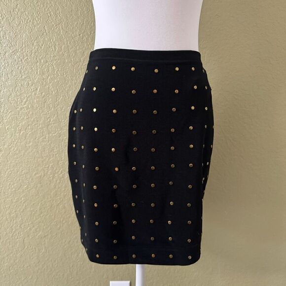 Tadashi Shoji Women's Brass Studded Suit Set Black 2 Piece Bold Office Statement - Picture 9 of 10